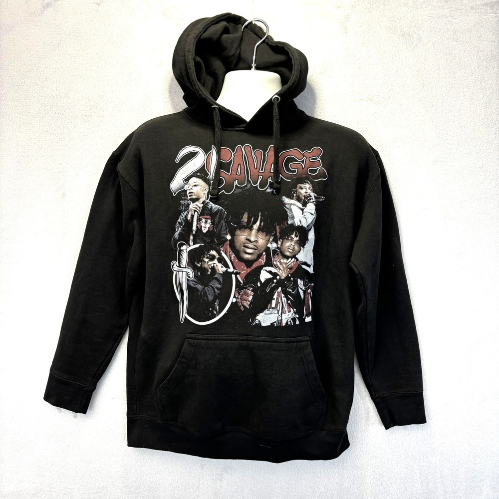 RARE 21 Savage American Dream Hoodie Sweatshirt Mens Medium Streetwear Hip Hop